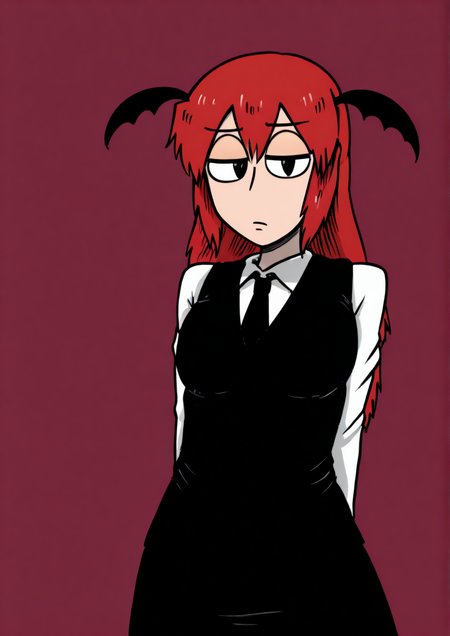 <lora:nice_tackãã¤ã¹å®:1.4>,1girl, koakuma, touhou, tack girl,demon girl,red hair,head wings,demon tail,
very awa, masterpiece, best quality, highres, absurdes,amazing quality,very aesthetic,intricate details, <lora:hand 5.5:1>