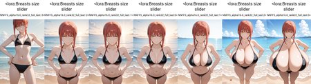 Breasts size slider
