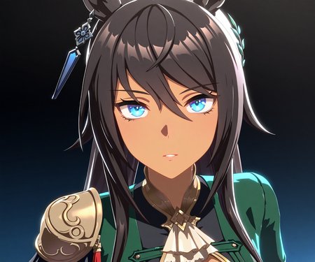 masterpiece, best quality, amazing quality, , 1girl, solo,  looking at viewer, <lora:Symboli Kris S in game style 3D ILL-v2:1> ummsmingame, 3d, symboli kris s \(umamusume\)
