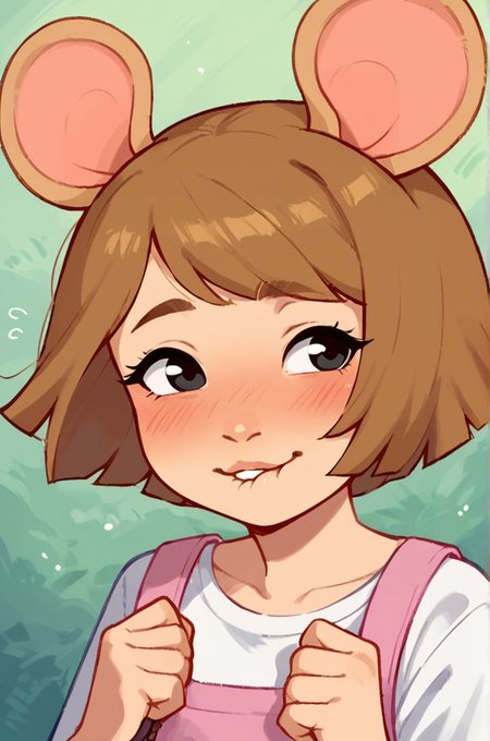 score_9,score_8_up,score_7_up, BREAK, 
1girl, solo, cute, close up, blush, biting lip, 
<lora:Expressive_H:1>
 <lora:D.W_Read_Arthur:0.9> d.w, animal ears, brown hair, short hair, black eyes, mouse ears,