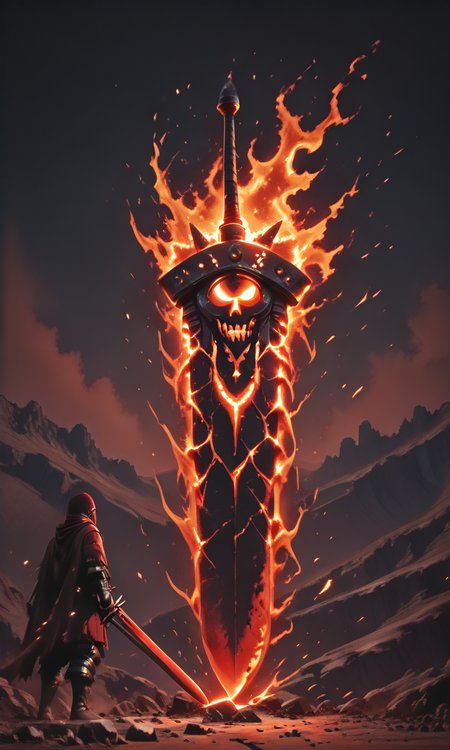 giant sword, slicing 'n' dicing burning through the witches boss ,  <lora:illu-giant-sword:0.7>,  <lora:- iLL - master_of_slob_omnom_V1.0-step00011500:.8> <lora:BossBattleIL:0.8>
