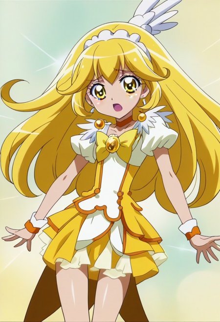 rating questionable, detailed background,yellow hair,yellow eyes,long hair,shiny skin, <lora:curepeace.pony:1>, curepeace,,,,,,,,,,,,,,,,,anime coloring, anime screencap, 1girl,Solo ,, anime,,,,official art, Uncensored ,Unedited ,,,,,,,,,,,,, ,,