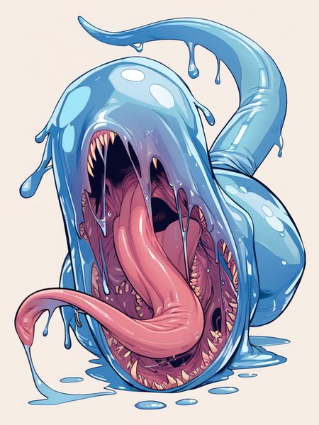 monstergirl, slime, long tongue, plump, monsterparts
score_8_up  <lora:Invincible Comic ft-000007:1>