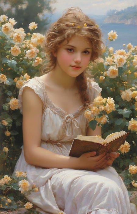 masterpiece,best quality,<lora:tbh270-sdxl:0.9>,illustration,style of Guillaume Seignac tech genius teenage girl
