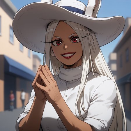 score_9,score_8_up,score_7_up,Mirko, dressed like an american  turist, a camera hanging at her chest, sun hat, ,solo:1.7, looking at viewer, italian city,  on the street, Style-Italy,mammamia, pinched hand pose, lipstick, smilig, happy,