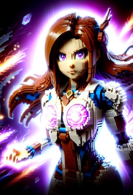 1girl, expert Lego Set Theme, cyberspace background, shiina,
futumushi, purple eyes