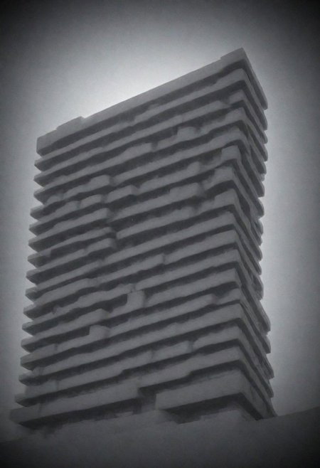 (comic style, emphasize edges, deepen outlines, enhance contrast:1.4)
(brutalist architecture:1.7),
(architectural drawing, complex siteplan:1.5), (geometric composition:1.5)
(circuit board:1.2),
(abstraction, block combination, simplification, simple lines, simple architecture, simple frame, simple curve, simplified structure, abstraction, geometr:1.6)
(rotate along a core:1.2), (Repeat along an axis:1.2), (Arranged composition:1.2),
(masterpieces, bold brushstrokes, bold composition, changeable clouds, rich shadows, Emphasize depth of field, Split-Complementary Colors, harmonious color, direct sunlight, strong contrast),
(montage, deconstructivism:1.4), (abstract art:1.1), bleeding full page,
<lora:Moxin_10:0.1>, <lora:Moxin_Shukezouma11:0.1>, <lora:lightlineArtLora_v10:0.5>, <lora:animeLineartStyle_v20Offset:0.5>,
(signature pen sketch:1.5), (bleeding full page:1.2),
(Manga style, emphasize edges, deepen outlines, enhance contrast:1.2)
(ink painting, watercolor painting:1.2), (simplified structure, abstraction, geometry:1.0),
(smudge, rendering:1.2), (dry brush, BRUSH:1.2), 
(buildings:1.4), (foggy, cloud:1.3),
(Brutalist, abstract art:1.2),
(Masterpiece, depth of field, strong contrast, black and white, monochromic:1.4), 
(Rough brushwork, Bold composition:1.0), 
(brick texture, concrete texture:1.0),
BadDream, UnrealisticDream, CyberRealistic_Negative, extrusionbuilding, Stacked, void, scifiurban