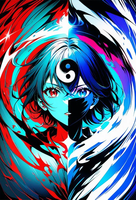 DUALITY SEGMENTATION, MIX OF ying and yang