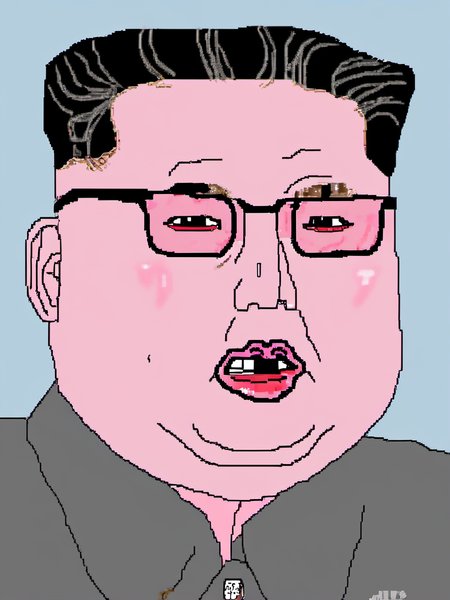 kim jong un portrait, <lora:SDXL_MSPaint_Portrait:1>, ms paint