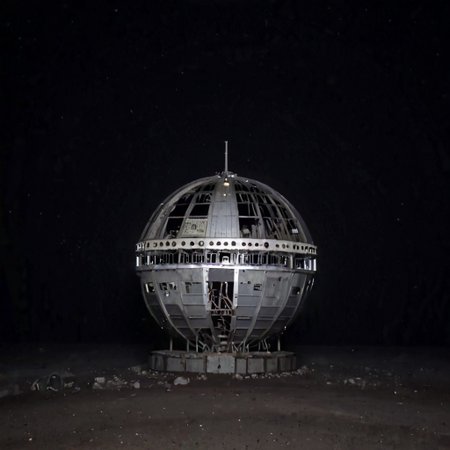apollo capsule found in an abandoned museum, nighttime, dslr photo with flash on, smithsonian, flash on, dark background, screenshot from an urban exploration video, smithsonian air and space museum (((Abandonned, spaceflight)))