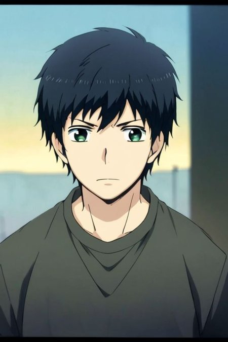 high resolution, solo, best quality, 1Boy, Arata Kaizaki, Black Hair, shallow depth of field, Post-Apocalyptic, survival, OverallDetail