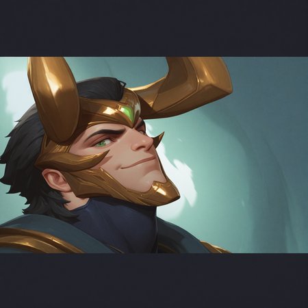 <lora:LOKI:1> loki, solo, 1boy, male focus, horns, fake horns, helmet, smile, black hair, looking at viewer, green eyes, dynamic perspective, cinematic angle, detailed background, character close to camera, motion blur, film grain, abstract, natural lighting, fantasy, cinematic, dynamic view, tilted angle, very awa, masterpiece, best quality, absurdres, newest, perfect quality, detailed background, intricate details,  (artist:fl \(l-fl\):0.7), (artist:tooboshoo:0.7), (artist:dizdoodz:0.8)
