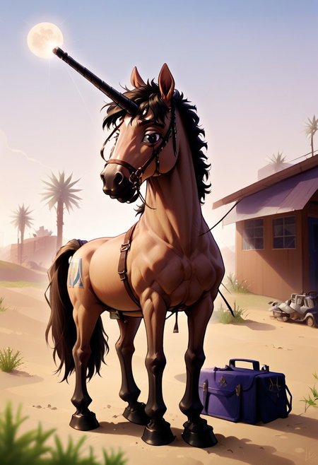 Night time ,A lone figure travelling a deserted highway a, barren waste land stretches out in all directions. remnants of a forgotten metropolis can be seen in the distance. His only companion an old mustang horse trails behind him. the occasional cactus or Joshua tree sparsely dot the land scape. The figure makes camp by the side of the highway, he makes a fire and lays his bedroll close to it to ward of the chill and loneliness of the desert night. His horse is hitched to a near by tree, As the man stares into the fire he draws a harmonica from his pack. Far in the distance a single light shines from the top of the metropolis, the full moon hangs low and heavy in the sky. He lies down on his bedroll legs crossed and arms folded behind his head as he stares at the stars, he looks for a guiding star. A coyote howls in the distance, the horse whinnies in reaction. The man stands and approaches his stallion, he lays a calming hand on the flank of the stallion. He checks the horses tack and offers the horse some feed, before removing his Winchester Lever Action Rifle, from its place on the horses saddle. He removes the saddle and bridle from the horse and lets it graze freely. As he returns to the camp fire he pulls a pouch of rolling tobacco from his back pocket. Sitting by the fire the places the tip of the cigarette in his mouth, He takes a deep drag of the cigarette and exhales slowly. He watches the silvery white smoke gently drift away in the still air of the night.