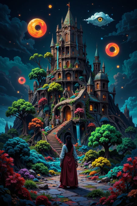 ghost town beautiful  landscape, noon, woman, very intricate, very detailed, sharp, bright, colorful, <lora:Hand v2:0.5> <lora:Anti-Blur:1><lora:Insane Detail Slider:0.25>  <lora:flux.1_lora_flyway_Epic-detail_v2:0.3> <lora:fluxenhancer:0.25>  <lora:Anime art - Variant 2:1>