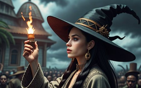 extremely detailed, incredibly absurdres, dramatic, dynamic shot, XD-Scene, 
a witch doctor calling upon spirits for guidance,