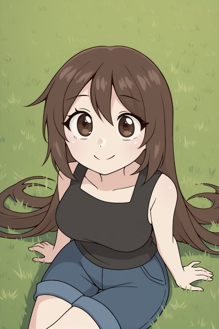 <lora:Emirichu:1> emirichu, long hair, brown hair, brown eyes
park, trees, grass, sitting sitting on grass, tall grass, from above, looking up, smile, score_9, score_8_up, score_7_up,1girl,solo female, epic photograpy, extremely detailed, high quality, absurd res, high res, BREAK