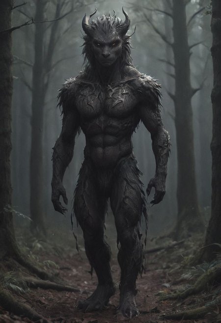 anime artwork human dragon hybrid, human head, dragon scale skin, dragon eyes, male focus, full body, standing, grimdark, creepy tale:1.15, dark forest background, rim lighting, style of Anato Finnstark, by alena aenami, <lora:RM_Niji_v1.0_bf16:0.8> . anime style, key visual, vibrant, studio anime,  highly detailed