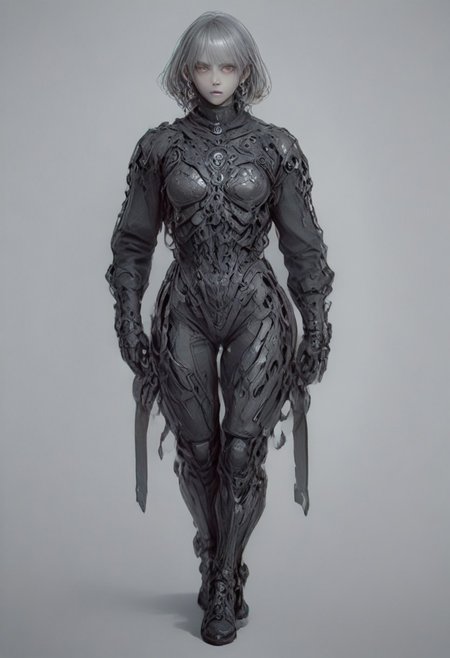 Setting within dark concrete ruins. (RUNNING)
Full body portrait, angry expression, looking at camera,  standing, feet visible, normal human proportions,
man, tall smart person, royal soldier, royal military, regal being,
ornate uniform, (white and gold porcelain royal celestial clothes), holding scifi weapon, mechwear, commando uniform, crystal details in armor, crystal ornate earrings, crystal jewelry, details fractal armor,
((((crystallization of the face)))), teeth made of quartz, ((((eyes made of ulexite)))), hair made of Fanlike acicular-fibrous crystal groups, thin crystal hair, flowing white fractal hair, large perfect eyes, crystal iris, eyes made of crystal, ((white porcelain skin)), (white_skin), glowing clear eyes, celestial eyes,  interweaving techno-anatomical and fractal elements, Ellen Jewett's intricate sculptural craftsmanship, no eyebrow hair,
dynamic lighting highlighting multifaceted textures, cinematic post-processing for an exquisite visual narrative, breathtaking surreal masterpiece,
sci-fi royal palace setting, single source lighting, low light setting, dark room, intense lighting,