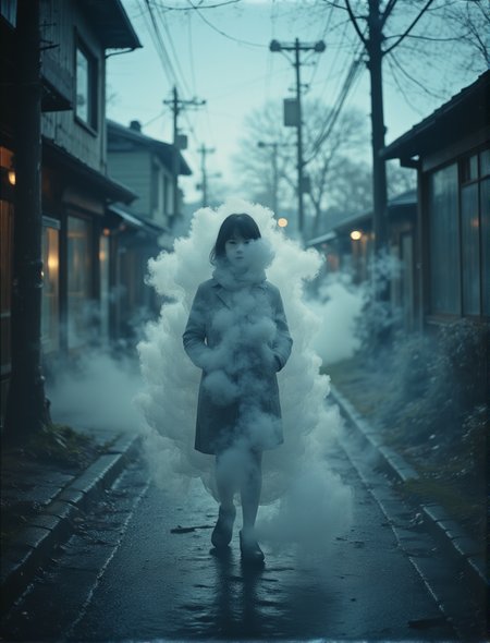 On a rainy morning, Im So-won walks to her school, which is not far from home. Her father works at a local factory and her mother works in the shop downstairs. A few hours later, Im So-won's father receives a call from the police station.
 <lora:Toy_Camera_Flux:0.8>
 <lora:fogthings:0.62> a fog creature, a <thing> made of fog, real,(realistic),photo realistic, photography,highly detailed,(masterpiece),(high quality),best quality,super detailed,full detail,4k,8k,realistic lighting,  norender, no anime