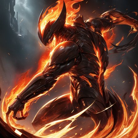<lora:InfernalXL:0.4> infrnal, flaming,_char(raymond swanland,aleksi briclot,ryan hewett),masterpiece