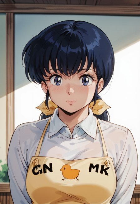 score_9,score_8_up,score_7_up,score_6_up,score_5_up, 1980s, retro artstyle,
BREAK,
1female, otonashi_kyouko, face focus, hair down, upper body,
shirt, apron, 
<lora:Kyoko_Otonashi:0.85>