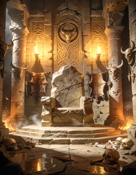 brutal ancient throne room pony