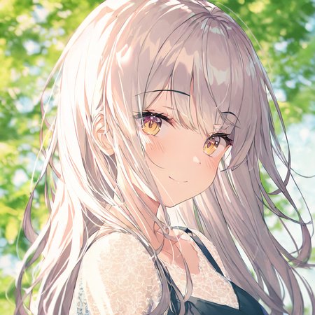 1girl,solo,looking at viewer,long hair,bangs,blush,eyebrows visible through hair,upper body,smile,day,blurry,masterpiece, best quality, very aesthetic, absurdres,,   <lora:lighting-NAI:0.8>