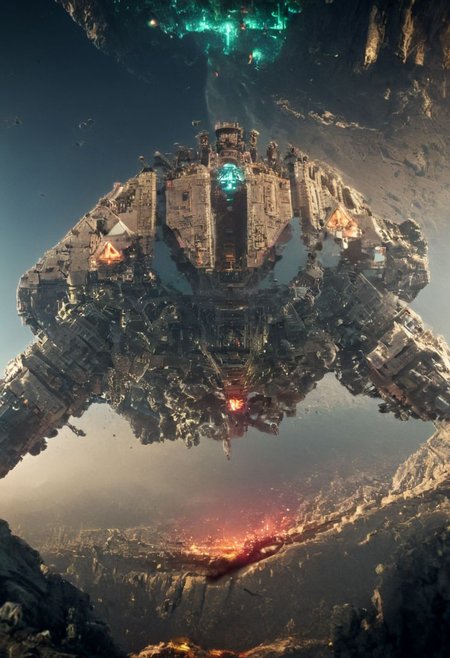 (pastel neon niji colors, terraforming mecha-Pyramid Like drdnght machine hovering above planet earth 20000 bc), 
atmospheric haze, Film grain, cinematic film still, highly detailed, high budget, cinemascope, moody, epic, OverallDetail, gorgeous, 2000s vintage RAW photo, photorealistic, candid camera, color graded cinematic, eye catchlights, atmospheric lighting, skin pores, imperfections, natural, shallow dof,
extremely detailed, drdnght machine, Temple Ruin, industrialbuilding, spstation,