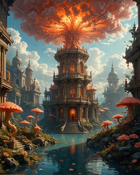 Kappa, living coral laboratory with,
 ghostly spore clouds, Art Nouveau gold scrollwork, light-filament elevators in, antimatter-rain savannas, Chaos Architecture entropy folds style, crystal-hail refraction prisms,
<lora:tbh124-sdxl:0.15> style of Jean-Antoine Watteau,
<lora:tbh129-sdxl:0.15> style of Michael Cheval,
<lora:Sinozick:0.15>,
<lora:add-detail-xl:0.7>,
<lora:aidmaMJ6.1_v0.5_2:0.3> aidmamj6.1,
<lora:Flux-XL_Scenery:0.15> flux-scenery,
<lora:Flux-style-xl-lora:0.15> flux-style,
8K resolution, ultra-detailed cinematic composition, contemporary concept art style, volumetric magical atmosphere with ethereal glow, rich complementary color palette, vivid gradients and chiaroscuro contrast, dynamic perspective with layered depth of field, inspiring awe-inspiring mood, Unreal Engine 5 render quality, intricate textures, flawless anatomy, rule of thirds composition, luminous highlights, surreal ambiance, award-winning illustration, harmonious balance of light and shadow, photorealistic details, ArtStation trending, chromatic accents, nostalgic futurism, dreamlike serenity, bold creativity, professional finish, sharp focus, ambient background, fascinating dynamic motion,, Baroque art style, dynamic composition, dramatic lighting, rich colors, intricate details, professional-grade execution, captures the grandeur and theatricality of the Baroque period