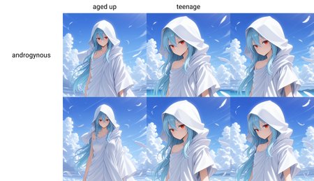 masterpiece, amazing quality, colorful, <lora:raphael-v1-000009:1> ts-raphael, 1other, white hooded_robe, right bare shoulder, red eyes, falling feathers, aged up, androgynous,