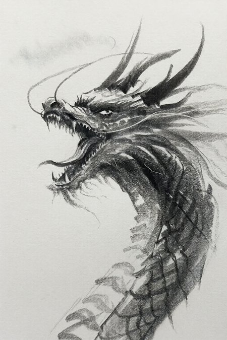 炭笔素描-Charcoal sketch