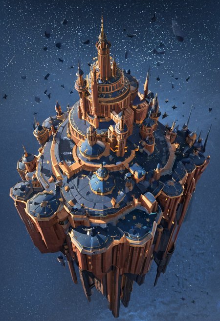 castle,
castle, matchcraft floating island, citylora,city, sky,fly,aún,floating city, floating island, cloud, stars