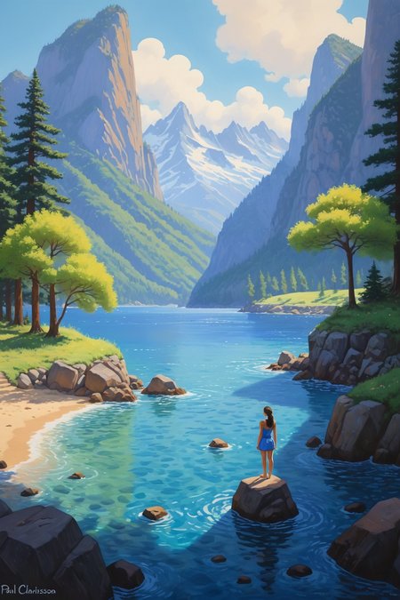 by Alena Aenami, by Paul Chadeisson, by Rob Gonsalves, character, oil and watercolor pastel<lora:retro_illustration:1.00>