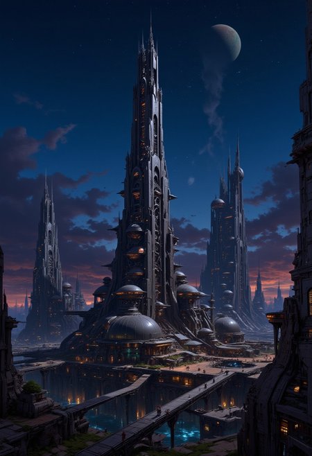 The Eastern Orthodox church in the futuristic megapolis at night. Slavic architecture. There is a moon in the sky.
<lora:artilands:0.5>,
<lora:Sci-fi_env_flux:0.5>,
<lora:FluxMythP0rtr4itStyle:1> mythp0rt,