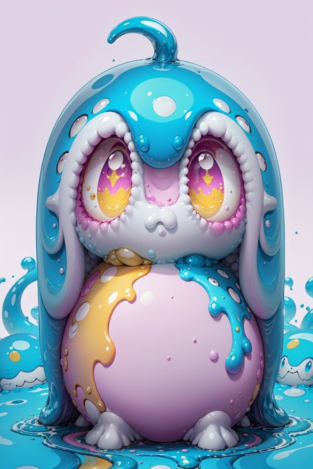 ((best quality, masterpiece, absurdres, super-resolution)), Slime, Cute Slime monsters, Slime blobs, Slimy, CMYK, Cyan, Yellow, Magenta, White  <lora:CMYK-CORE_v1.0:1>