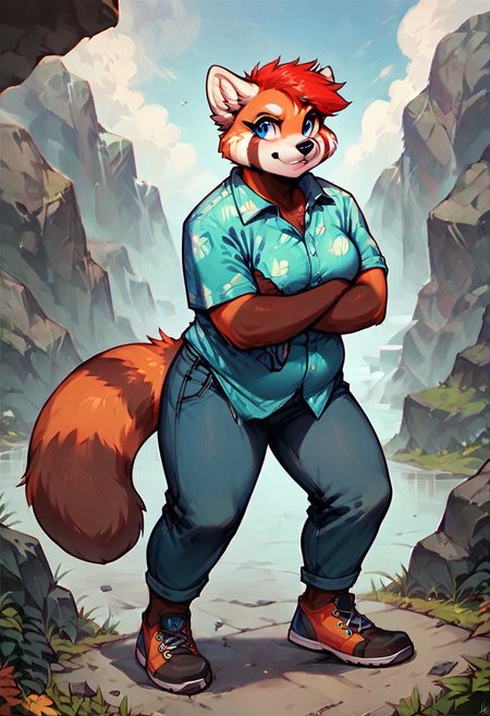 score_9, score_8_up, score_7_up, high quality, hires, furry female, furry, tail, solo, blue eyes, full body, <lora:HelavisaOC_Ð¥ÐµÐ»Ð°Ð²Ð¸ÑÐ°_ÐÐ:1>