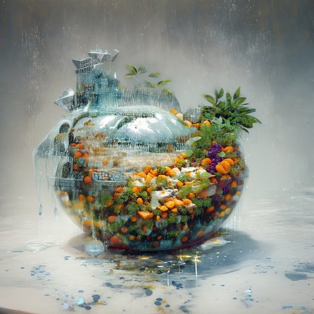 foodphoto, a bowl of fruit made out of slime, fruit in a bowl, fruit made of slime, fruit still life, bowl made of slime, table made of slime,
natural light, no bright spots, 
((translucent slime)), ((transparent slime)), made of water, (bioluminescent slime), sl1m3, slime, slime-morph, ais-blmn, saturated colors, no creatures, no humans, no monsters, no pokemon, scenery only, scenery, ral-lava, watce, food_focus, ral-fruitsalad