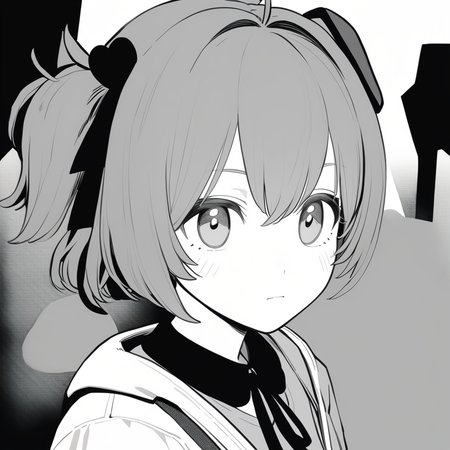 1girl,binaco,limited palette,portrait,[no_lineart],high contrast,newest,medium quality,general,masterpiece,  <lora:binaco_v0.2:1>