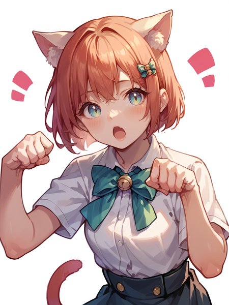 score_9, score_8_up, score_7_up, score_6_up,  <lora:p4wp0s3XLP:1> p4wp0s3, paw pose, 1girl, cat ears,