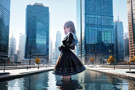 highly insanely detailed, masterpiece, top quality, best quality, highres, 4k, 8k, RAW photo, (very aesthetic, beautiful and aesthetic),  
(code_style,codestyle), 
<lora:CodeStyle (half generic class)_564920:0.3>, 
(1girl:1.3), 1other, 
downtown,city,âââ