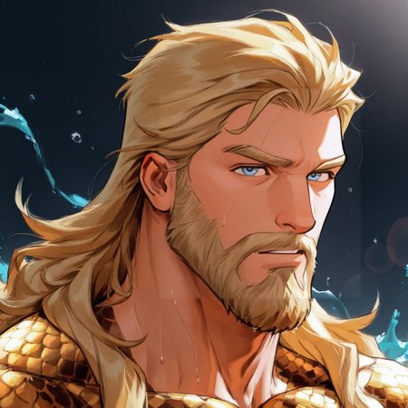 <lora:Arthur_Curry_Aquaman__DC_Comics:.7> Aquaman, Arthur Curry, Blonde hair, long hair, blue eyes,
(very short hair, beard, bara, mature, facial hair, stubble, beard, full beard, sideburn, beard, a lot of beard, ), facial hair,male focus, muscular male, muscular male, bara, mature,  bara, mature, aixiwuganda_(20222192), very awa, masterpiece, best quality, absurdres, newest, perfect quality, detailed background, intricate details,
<lora:slider_Body Type_alpha1.0_rank4_noxattn_last:3><lora:style_Anime Summer Days 2 Style SDXL_LoRA_Pony Diffusion V6 XL:.6><lora:slider_cfg_scale_boost:.7><lora:face_Artist6p-10:.55>, Artist6p, Artist04p,<lora:slider_il_brightness_slider_d1:-1><lora:slider_il_contrast_slider_d1:-1><lora:slider_DarkSlider1.2_alpha1.0_rank16_full_300steps:-.6>
