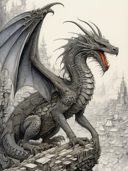 dragon by Ian Miller