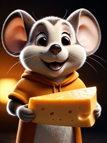 cinematic film still Mighty Mouse,cinematic reenactment,holding a large wedge of cheddar cheese above his head,flexing,smiling,glow effects,godrays,Hand drawn,render,8k,octane render,cinema 4d,blender,dark,atmospheric 4k ultra detailed,cinematic,Sharp focus,big depth of field,Masterpiece,colors,3d octane render,4k,concept art,trending on artstation,hyperrealistic,Vivid colors,extremely detailed CG unity 8k wallpaper,trending on CGSociety,Intricate,High Detail,dramatic,, Ultra-HD-details . shallow depth of field, vignette, highly detailed, high budget, bokeh, cinemascope, moody, epic, gorgeous, film grain, grainy