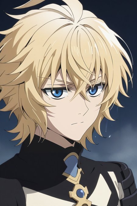 score_9, score_8_up, score_7_up, source_anime, , anime screencap, , , looking at viewer, , , 1boy, solo, male focus, <lora:mikaela_hyakuya_pony:0.8>, mikaela_hyakuya, blonde hair, blue eyes, short hair, hair between eyes, bangs, ahoge, , , , <lora:sdxl_lightning_8step_lora:1>