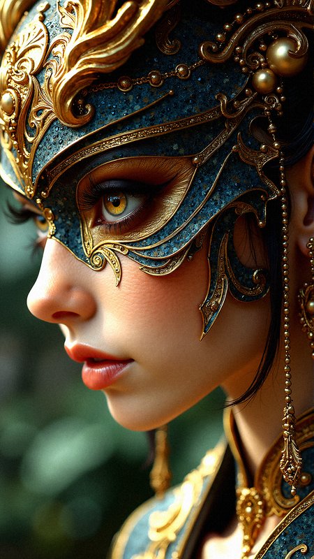 Woman with Gold-Embellished Eye and Dragon-Like Features, Regal Beauty with Draconic Features

Extreme emphasize on photorealistic, realistic detail, realistic reflection detail and realistic background detail. 















