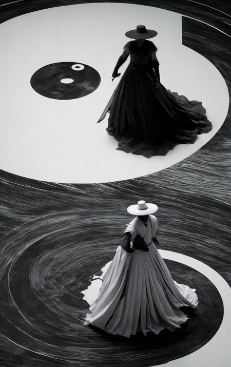black and white <lora:black and white_20230901202706:1>, some people