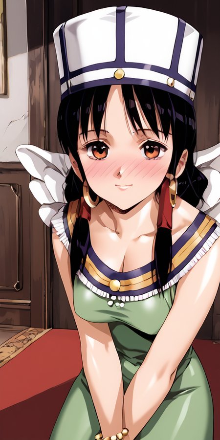 1girl, absurdres, uncensored, score_9, score_8_up, score_7_up, score_6_up, source_anime, zPDXL3,
(mature female),
BREAK.
indoors, seductive smile, smile, (blush:1.7),
BREAK
<lora:Urushihara Satoshi_XL_PONY_V2:0.9>
BREAK
 <lora:Mousse_pony_v2:0.8>mousse, black hair, hair tubes, sidelocks, wings, hoop earrings, black eyes,
green dress, fringe trim, hat, brimless,  bead bracelet,