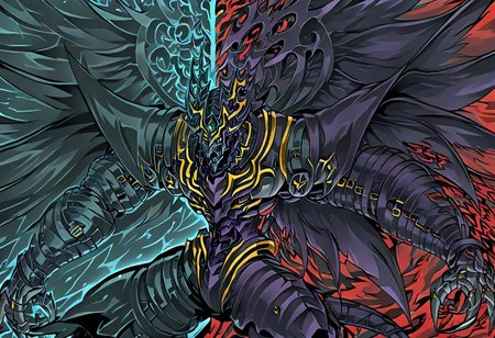 masterpiece,absurdres,rating_safe,anime,jojo's bizzare adventure,detailed linework DUALITY SEGMENTATION MIX OF dexdoru and dorugoramon