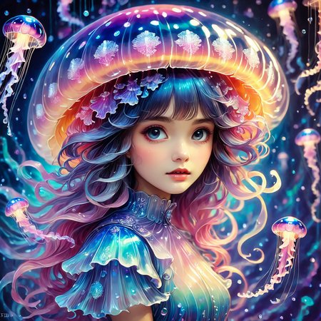 masterpiece,
jellyfishstyle,1girl,solo,portrait,
 <lora:jellyfish-xl:0.8>
