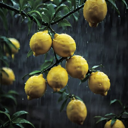 lemons in the pouring rain<lora:pouring_rain_XL:1>